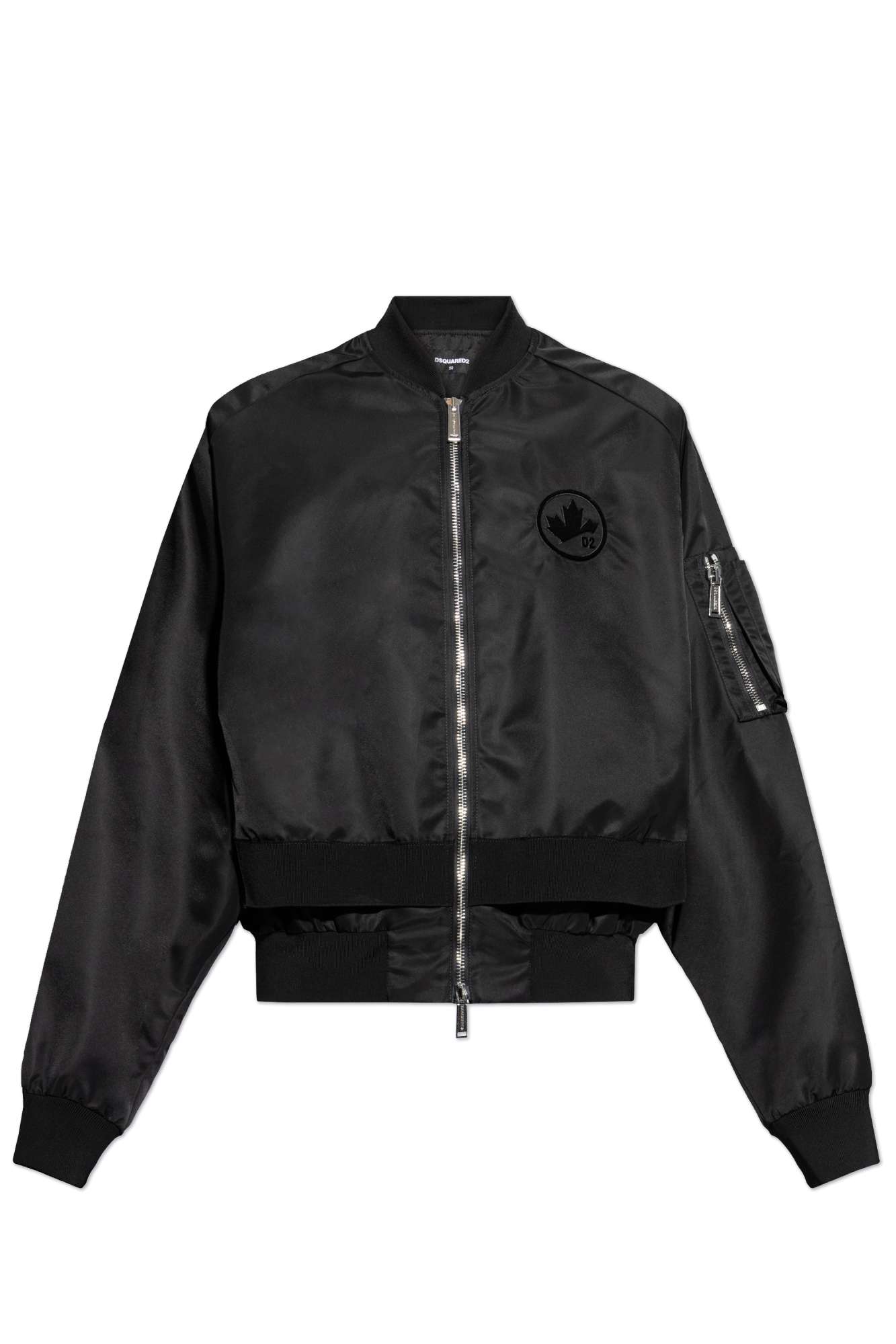 Black Bomber jacket with vintage effect Dsquared2 - Vitkac AS